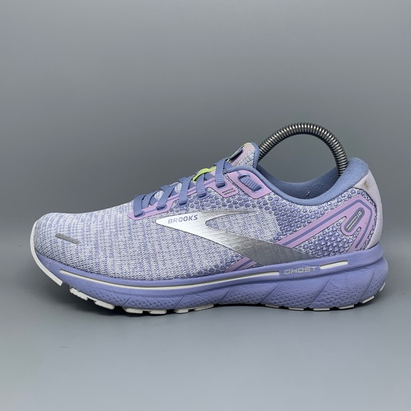 Brooks Ghost 14 Grey Purple Running Shoes 1203561B566 Women’s Sz 8.5 - Picture 9 of 10